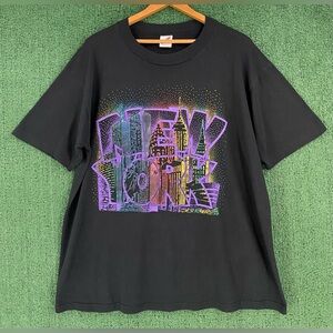 VTG 90’s New York NYC Skyline Souvenir T-shirt Mens XL USA Made